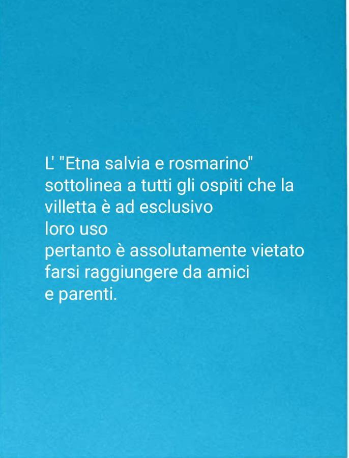Willa Etna, Salvia E Rosmarino Maletto Zewnętrze zdjęcie